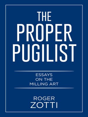 cover image of The Proper Pugilist